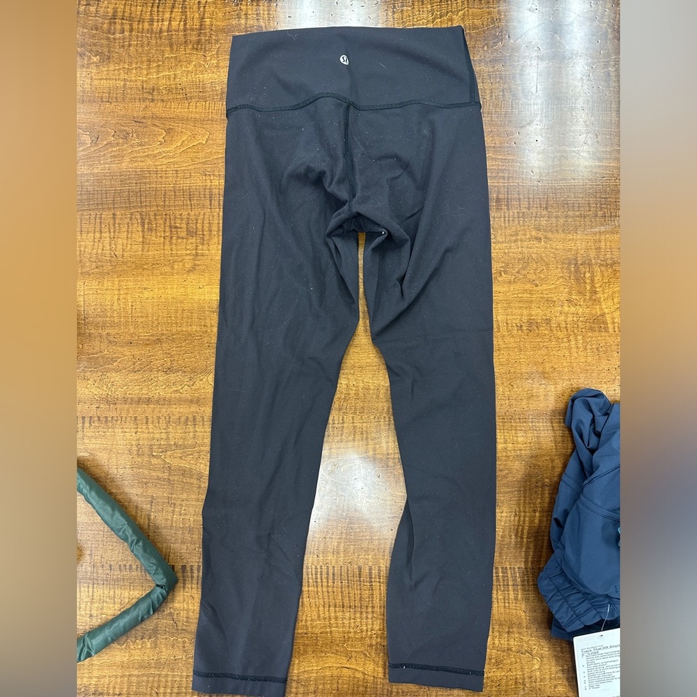 lululemon wunder under black leggings size 6
